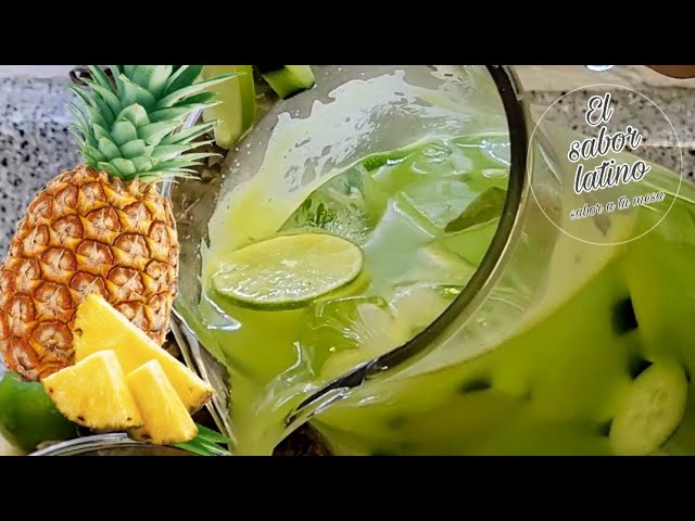 Agua de piña pepino y limón: el trago para mantenerse saludable