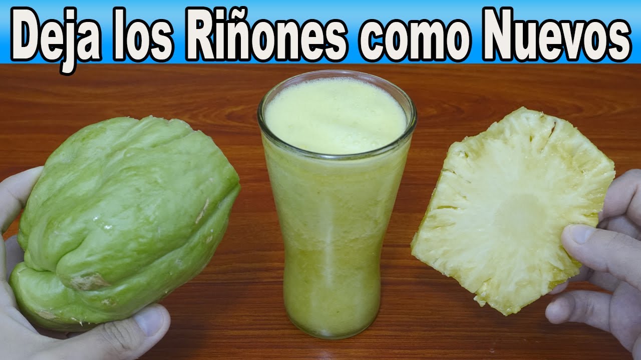 Receta de chayote con piña para cuidar tus riñones