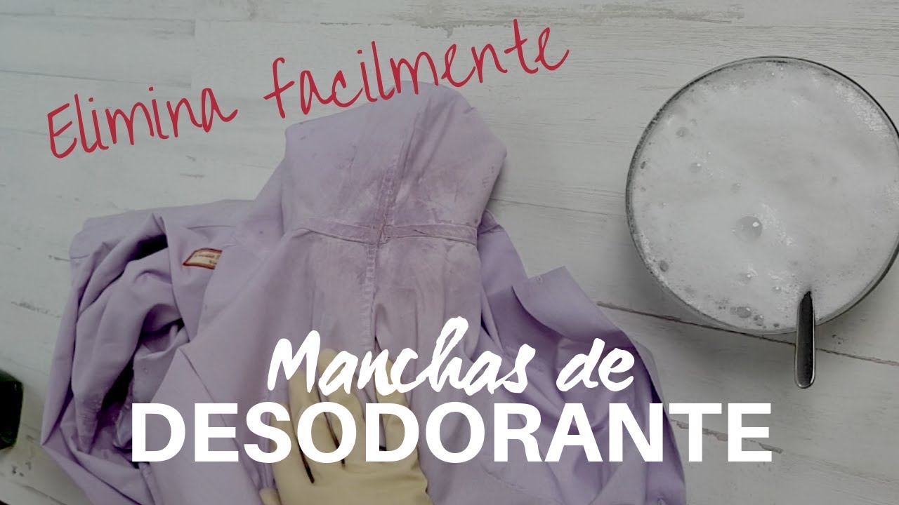 Cómo quitar manchas amarillas de desodorante en la ropa