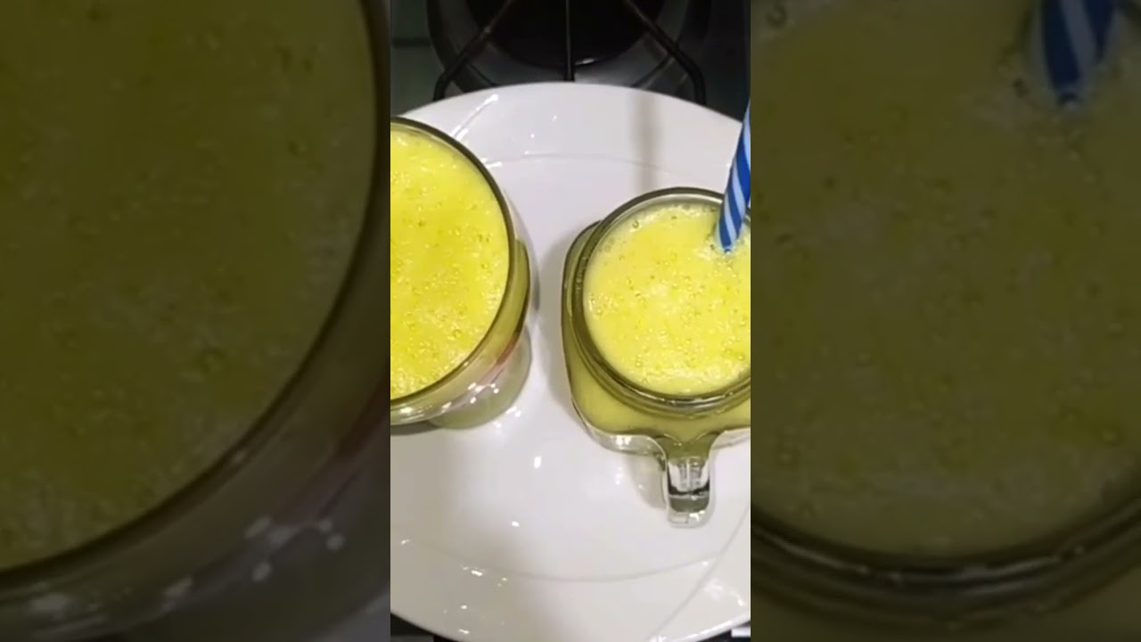 Delicioso batido desintoxicante de piña y pepino