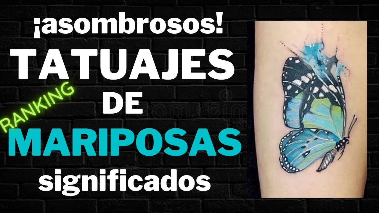Mariposas a todo color: inspiración de tatuajes femeninos