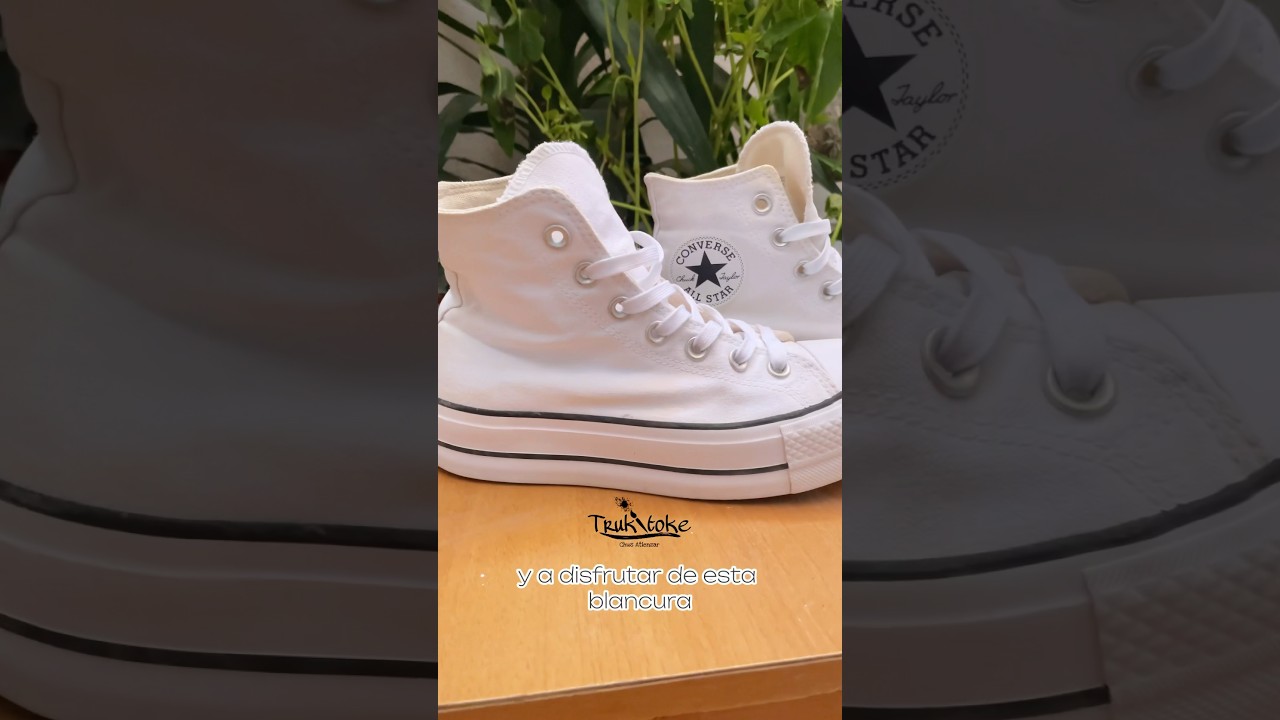 Haz que tus tenis blancos de tela vuelvan a brillar con estos trucos