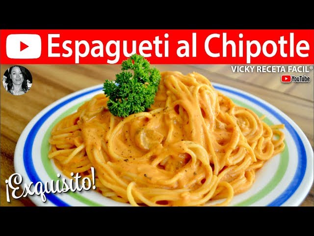 Innovadora receta: espagueti con queso Philadelphia y chipotle