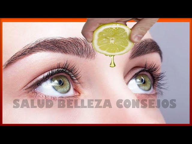 Los asombrosos beneficios del limón en las cejas