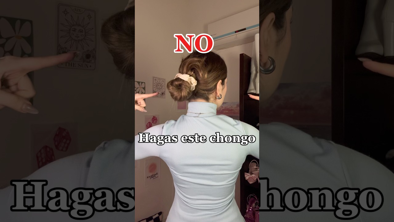 Pequeños y elegantes peinados de chongo