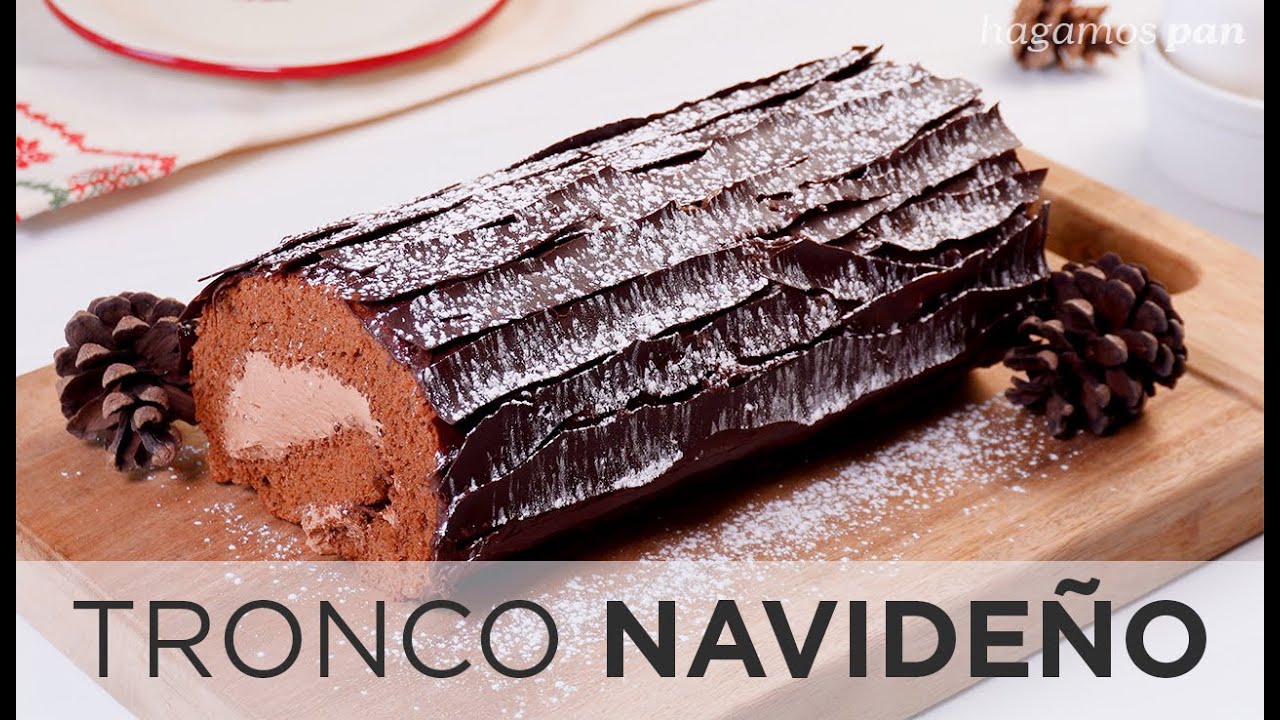 Prepara tu tronco navideño de chocolate paso a paso