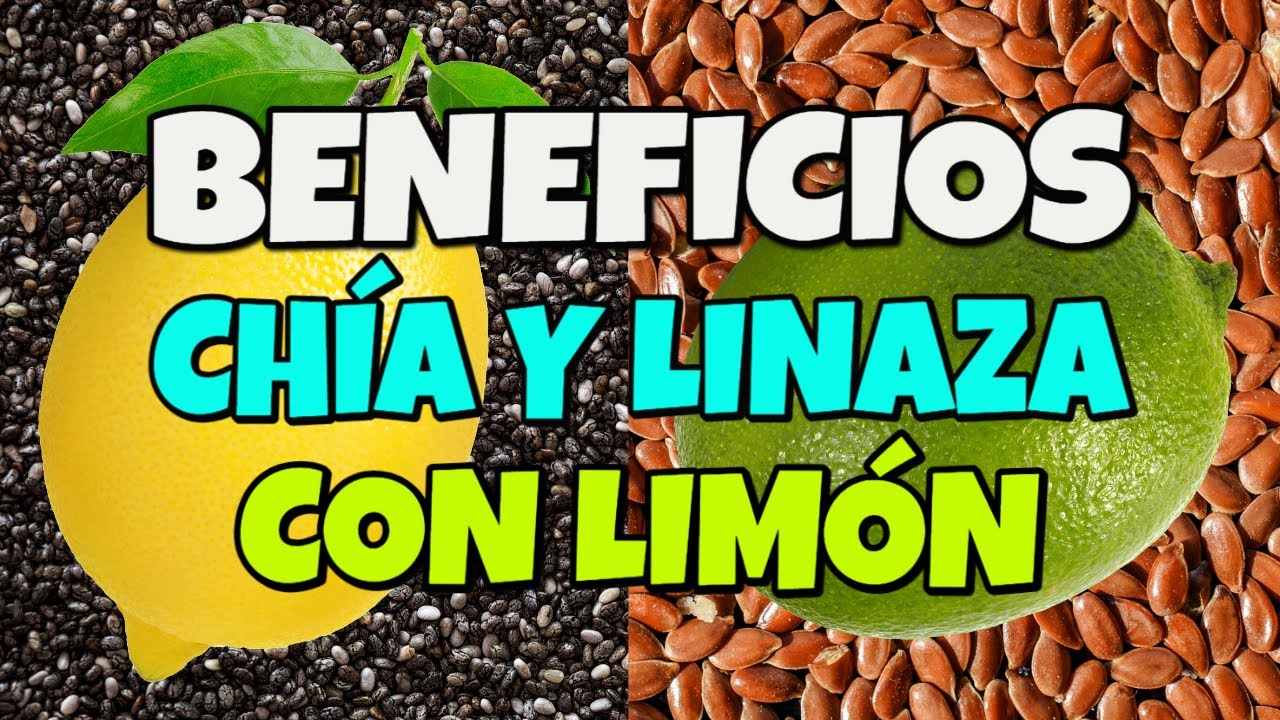 Descubre los beneficios del agua de limón con chía y linaza