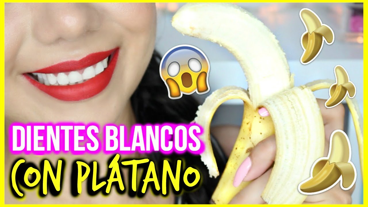 El truco natural de la cáscara de plátano para blanquear tus dientes