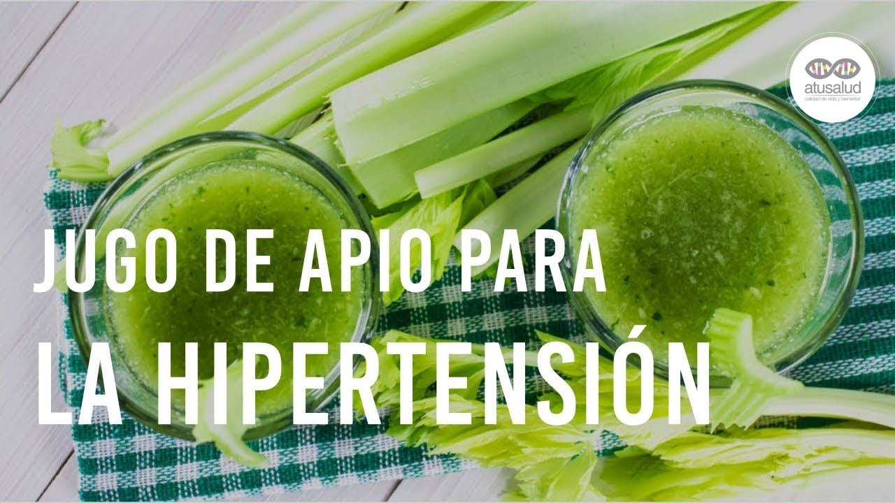Jugo de apio para controlar la presión alta