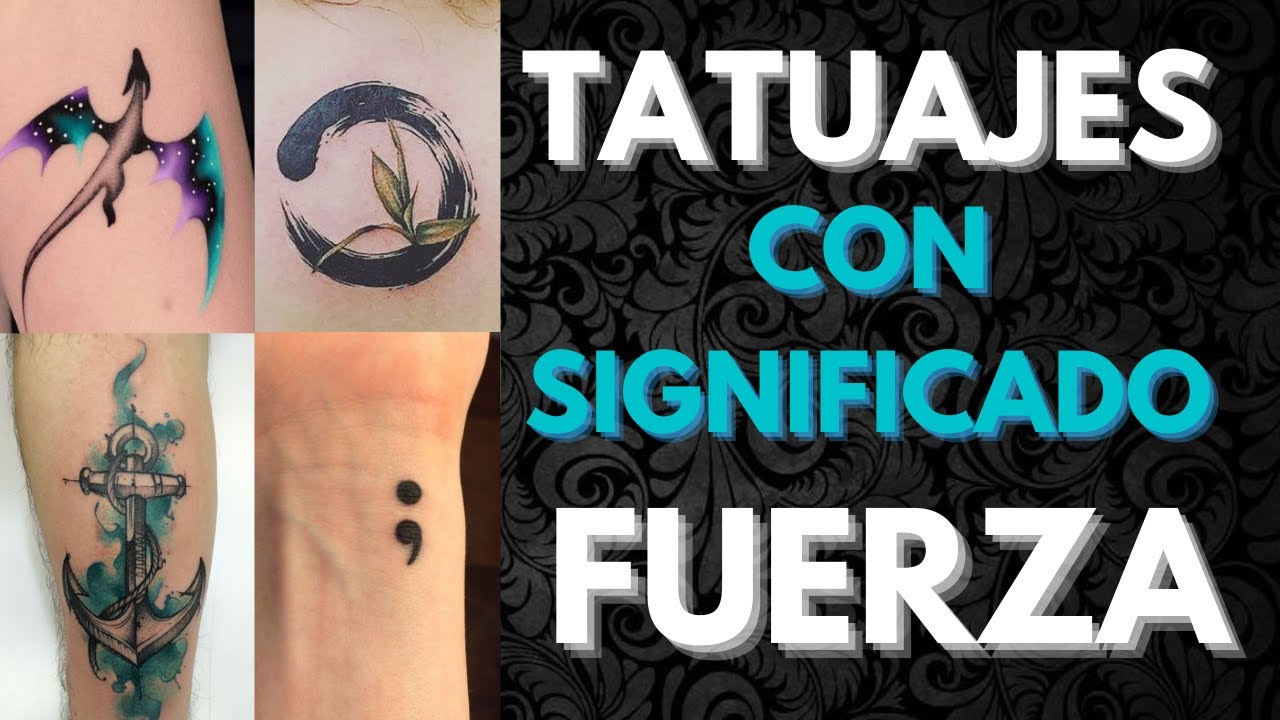 Tatuajes simbólicos de fuerza y superación