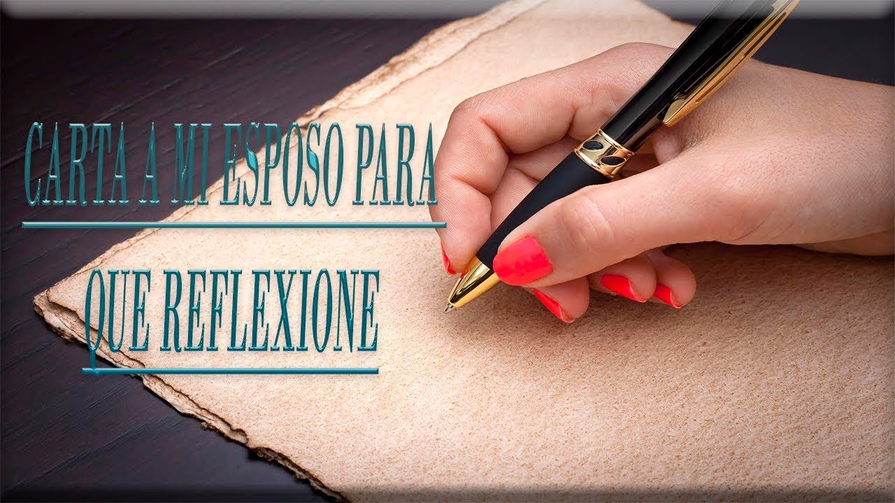 Una carta reconfortante para mi esposo en tiempos de problemas