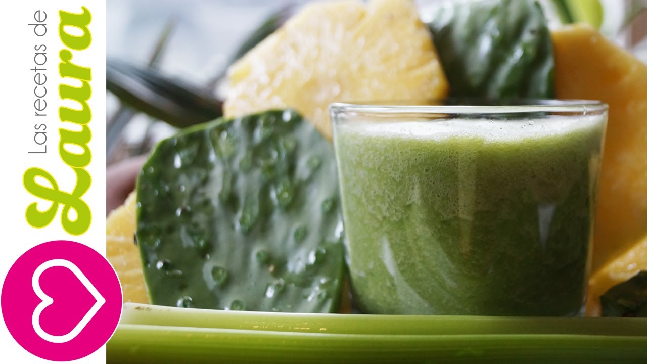 Beneficios del licuado de nopal piña apio y toronja