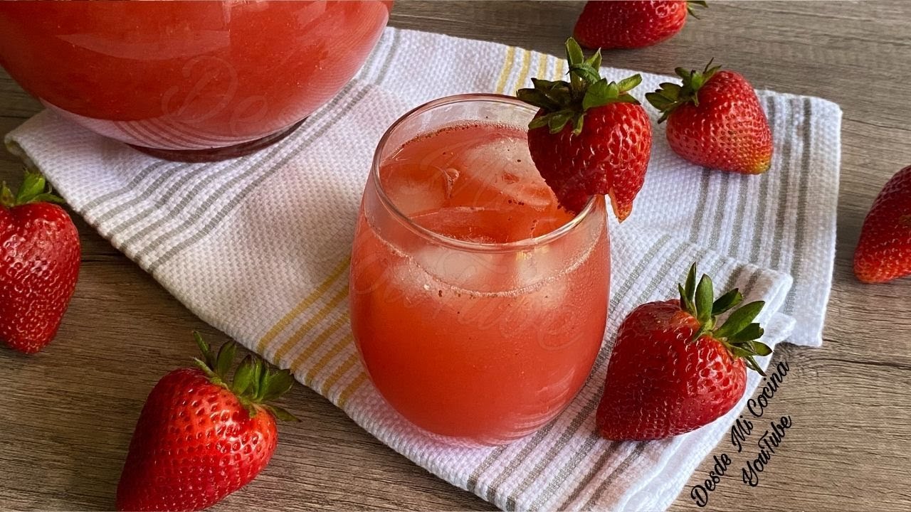 Delicioso y refrescante jugo de fresa: receta fácil