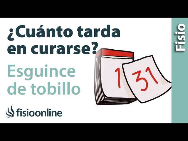 cuanto tarda en recuperarse un esguince de tobillo