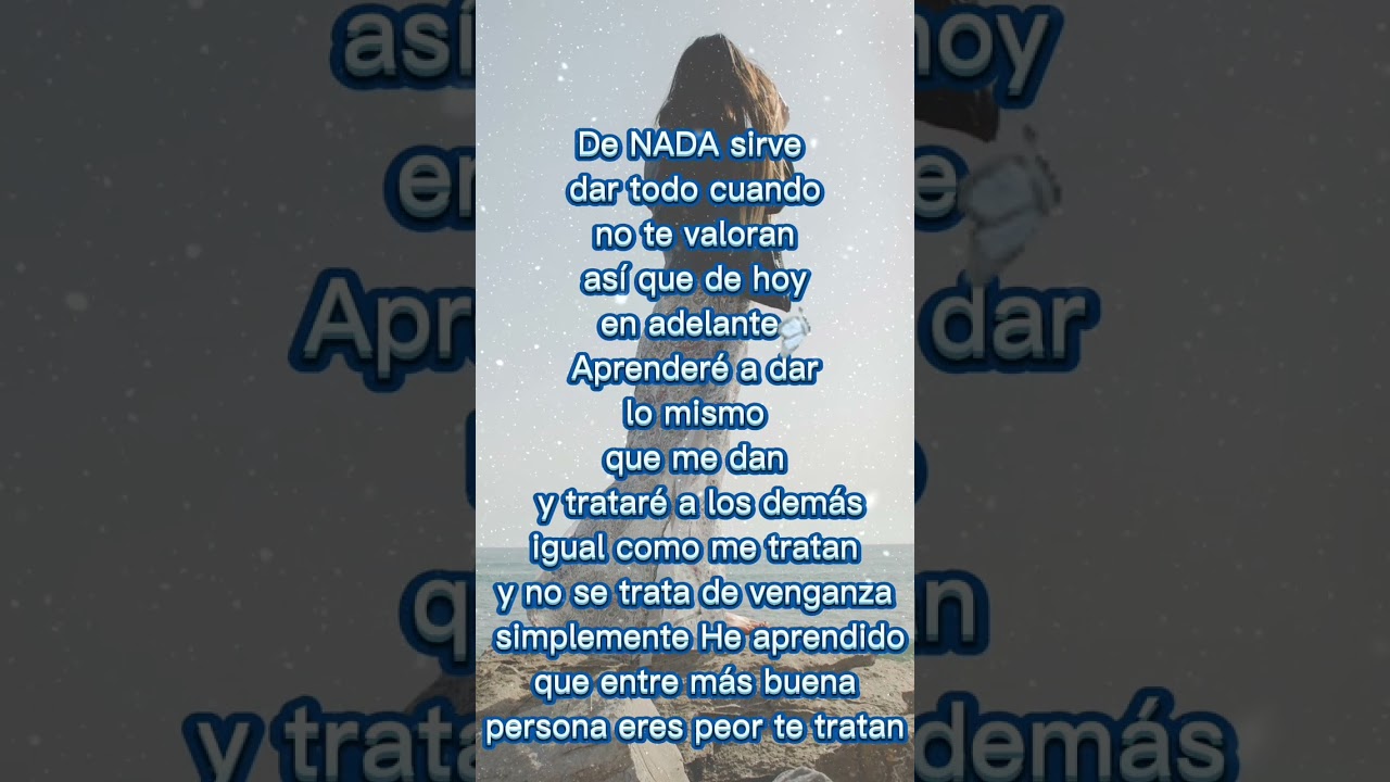 El día en que finalmente me valorarás